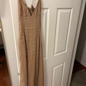 Zara Tan Maxi Dress